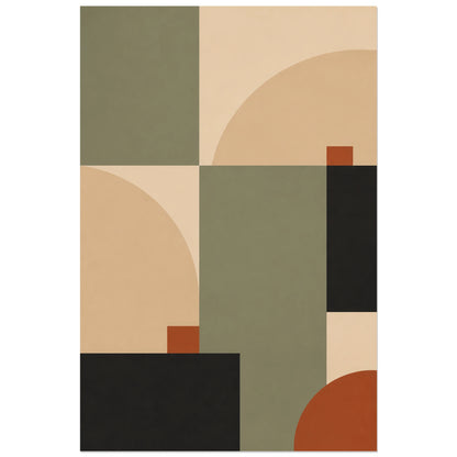 Affiche abstraite - Géométrie scandinave, geometrie scandinave minimaliste verticale, format 30 × 45 cm