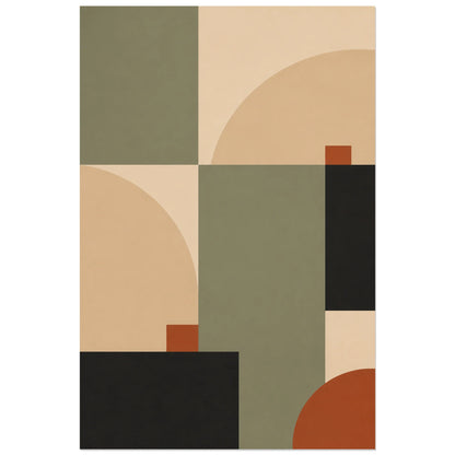 Affiche abstraite - Géométrie scandinave, geometrie scandinave minimaliste verticale, format 60 × 90 cm