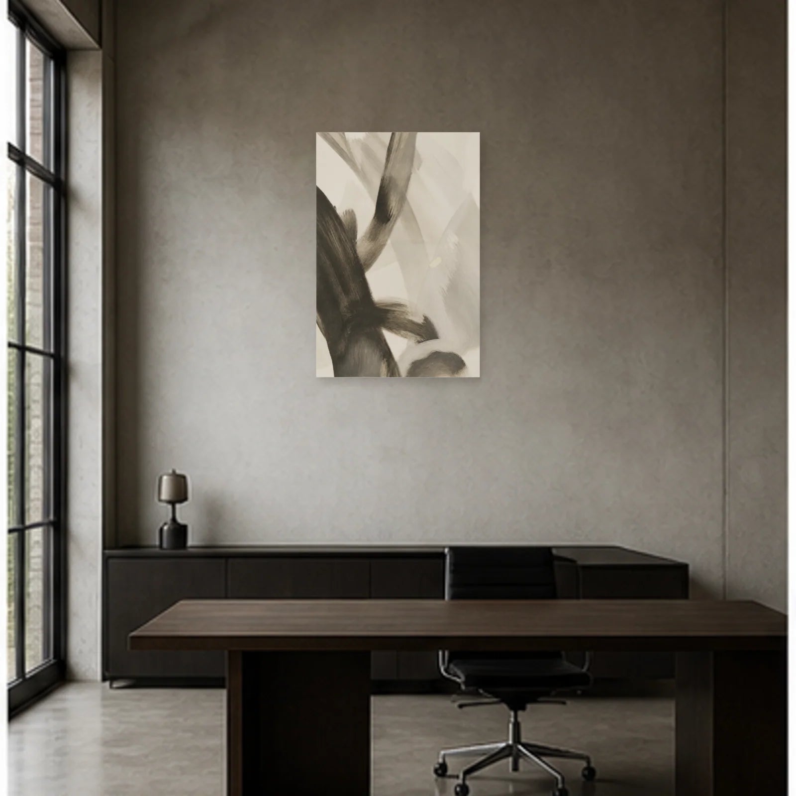 Affiche abstraite - Graphite vivant dans un bureau - Art Virtuoso