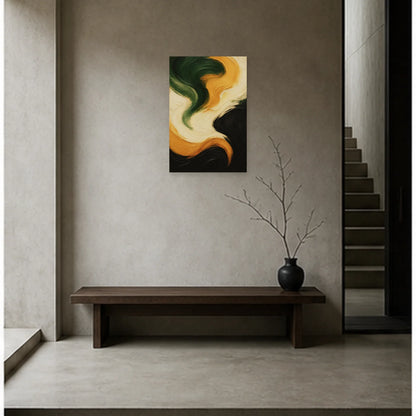 Affiche abstraite - Huile en mouvement dans une entrée ou un couloir - Art Virtuoso