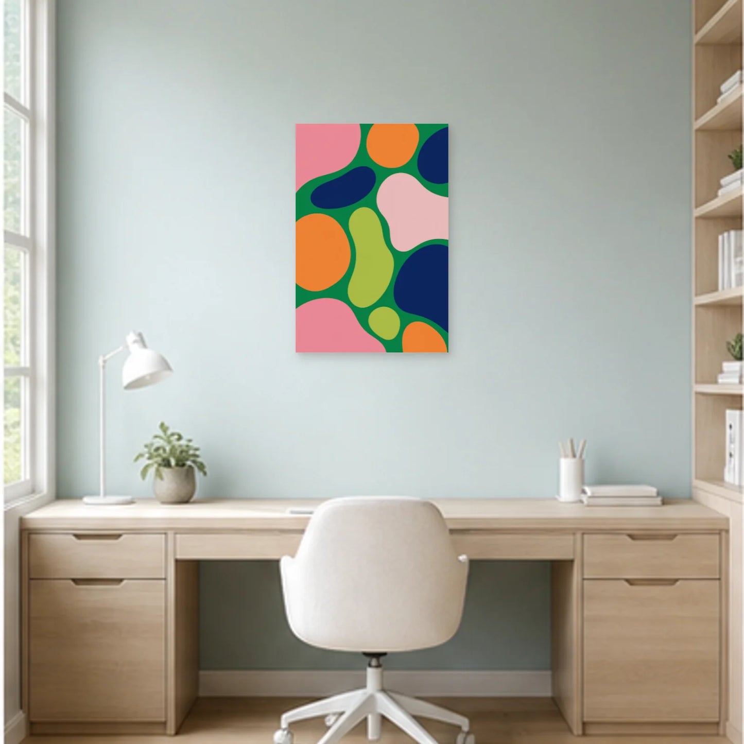 Affiche abstraite - Jardin cellulaire dans un bureau - Art Virtuoso