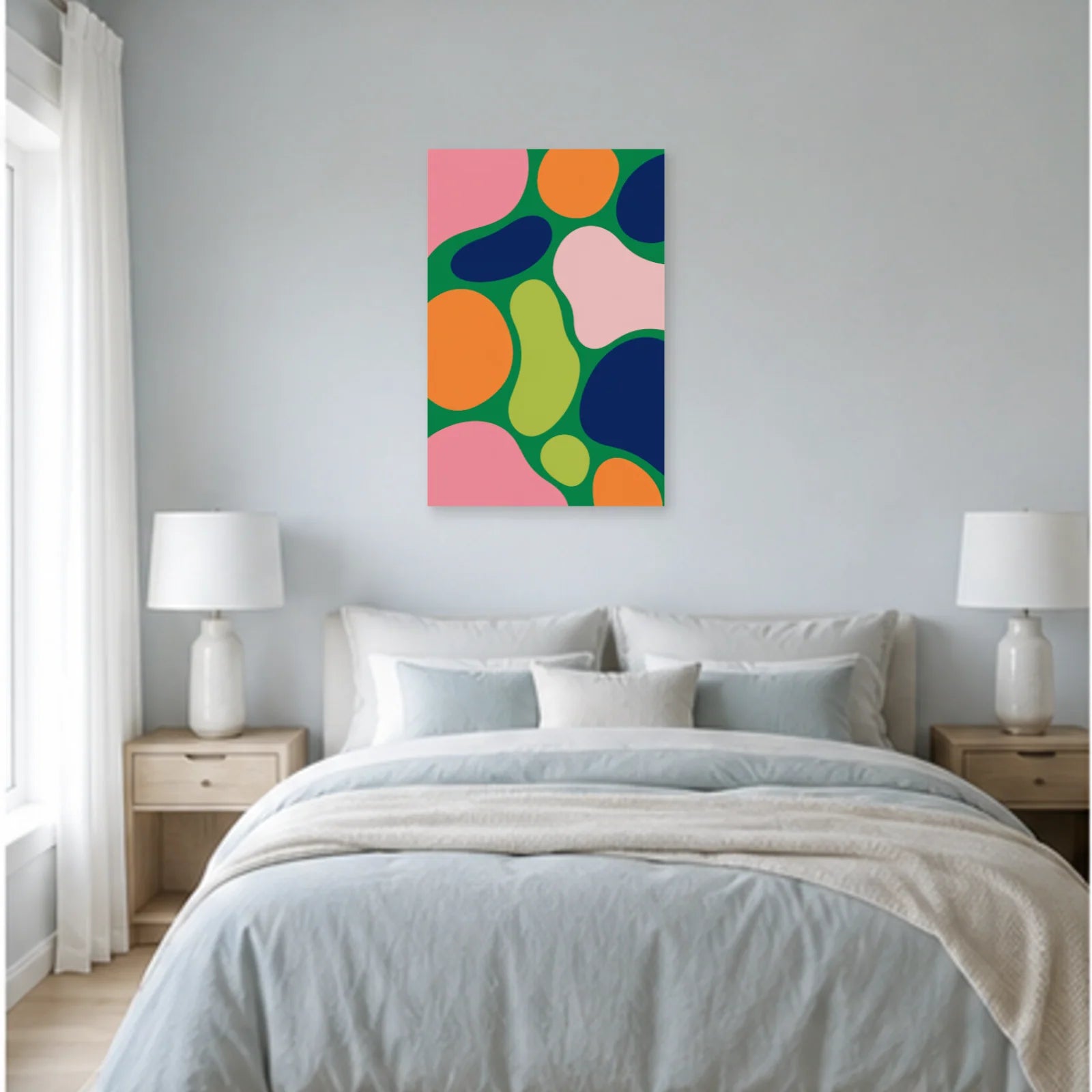 Affiche abstraite - Jardin cellulaire dans une chambre - Art Virtuoso