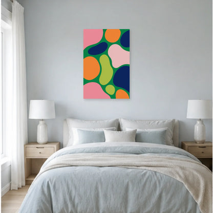 Affiche abstraite - Jardin cellulaire dans une chambre - Art Virtuoso