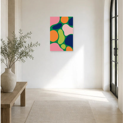 Affiche abstraite - Jardin cellulaire dans une entrée ou un couloir - Art Virtuoso