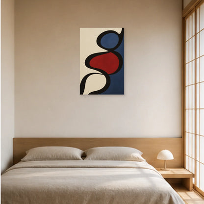 Affiche abstraite - Ruban vivant dans une chambre - Art Virtuoso