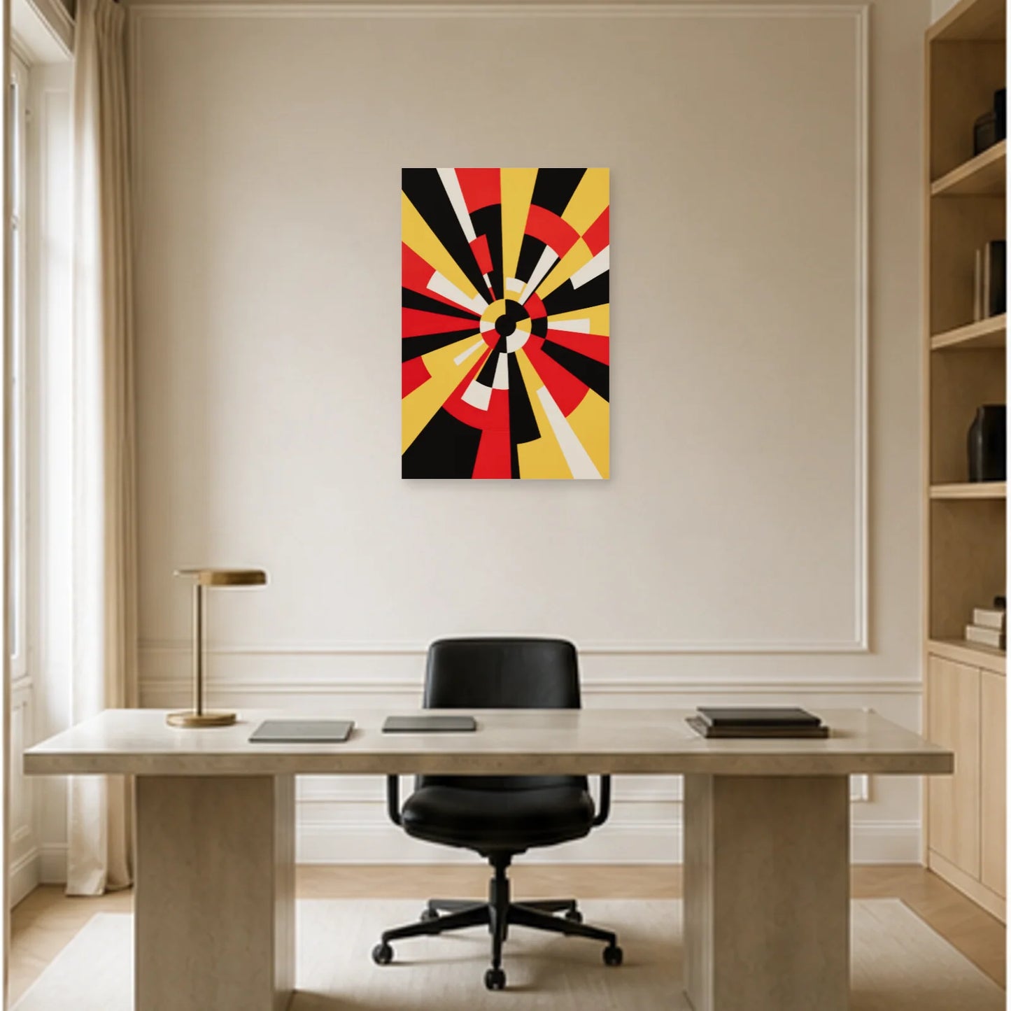 Affiche abstraite - Signal abstrait dans un bureau - Art Virtuoso