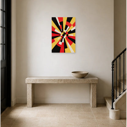 Affiche abstraite - Signal abstrait dans une entrée ou un couloir - Art Virtuoso