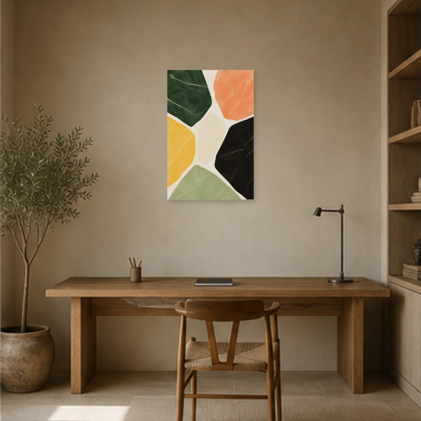 Affiche abstraite - Terrazzo monumental dans un bureau - Art Virtuoso