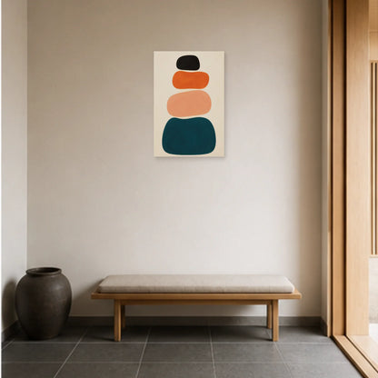 Affiche abstraite - Totem souple dans une entrée ou un couloir - Art Virtuoso
