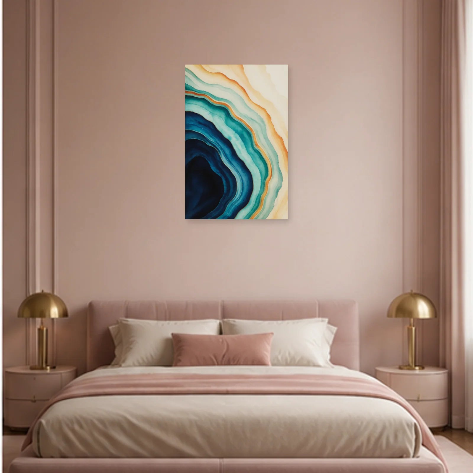 Affiche abstraite - Veines d’agate dans une chambre - Art Virtuoso