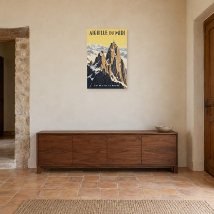 Affiche Aiguille du Midi - Passerelle des cimes dans une entrée ou un couloir - Art Virtuoso