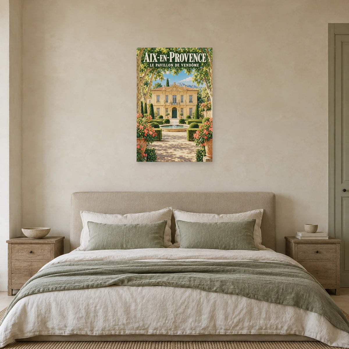 Affiche Aix-en-Provence Pavillon de Vendôme dans une chambre - Art Virtuoso
