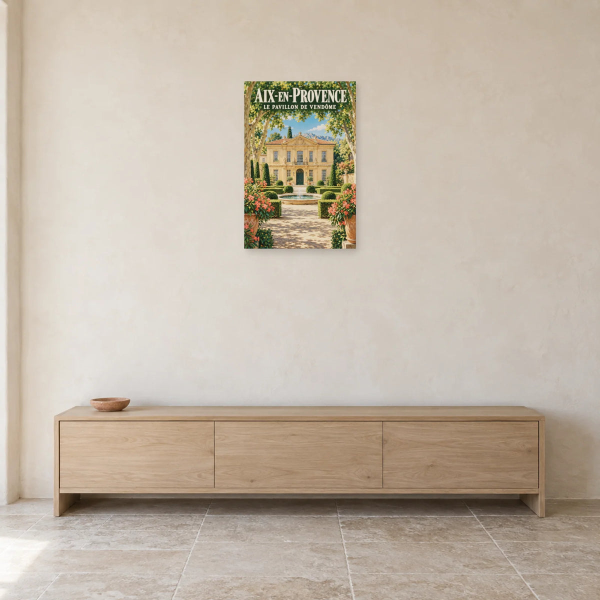 Affiche Aix-en-Provence Pavillon de Vendôme dans une entrée ou un couloir - Art Virtuoso