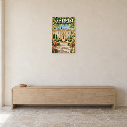 Affiche Aix-en-Provence Pavillon de Vendôme dans une entrée ou un couloir - Art Virtuoso