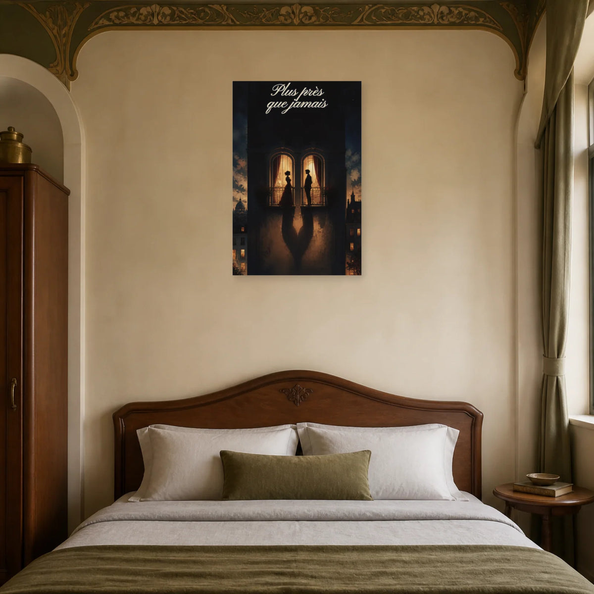 Affiche Plus près que jamais - Amour impossible dans une chambre - Art Virtuoso