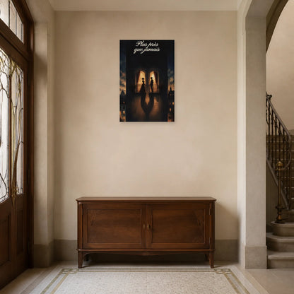 Affiche Plus près que jamais - Amour impossible dans une entrée ou un couloir - Art Virtuoso