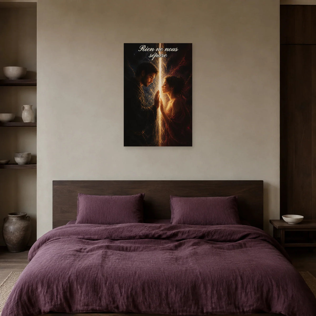 Affiche Rien ne nous sépare - Amour interdit dans une chambre - Art Virtuoso