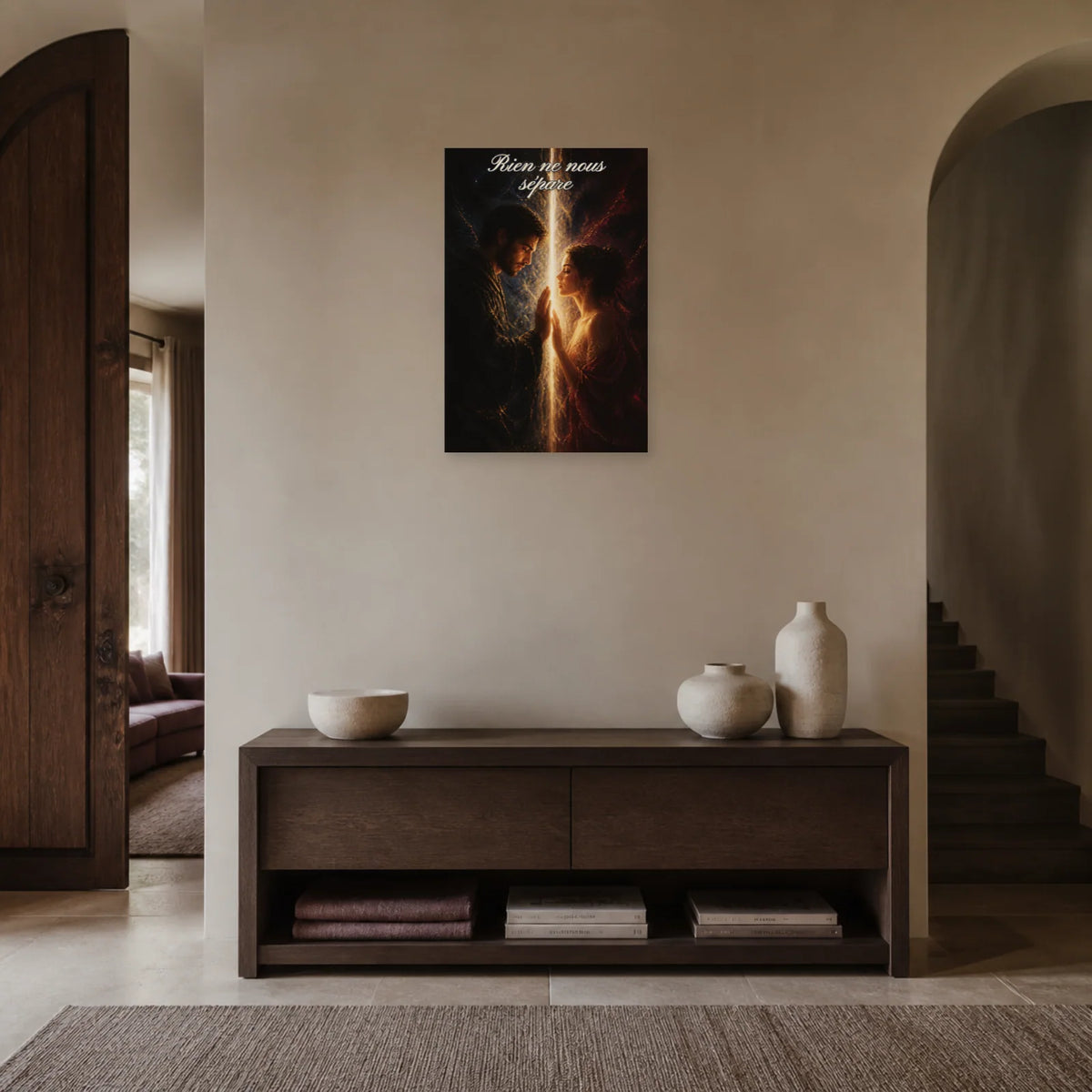 Affiche Rien ne nous sépare - Amour interdit dans une entrée ou un couloir - Art Virtuoso