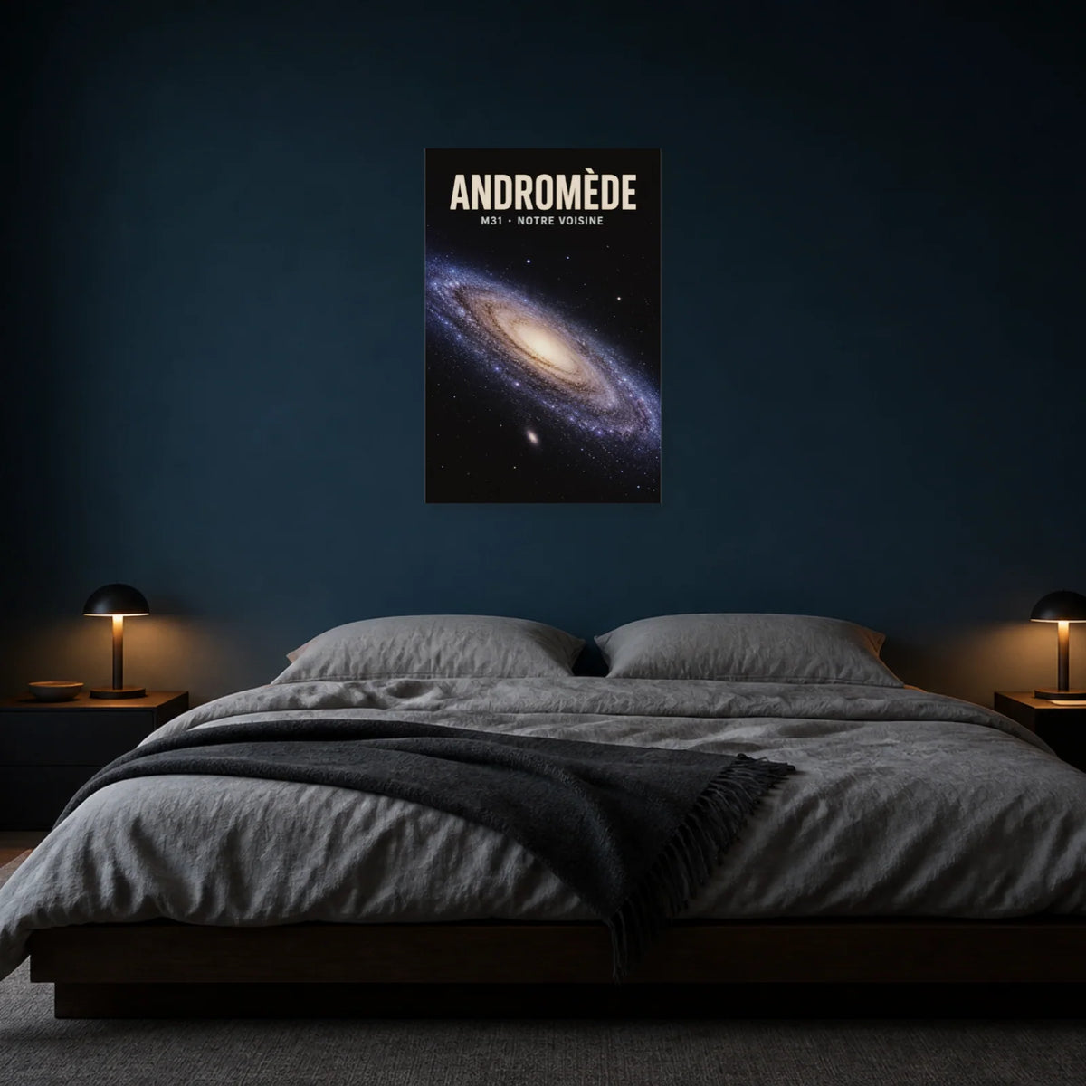 Affiche Andromède – M31, Notre Voisine dans une chambre - Art Virtuoso