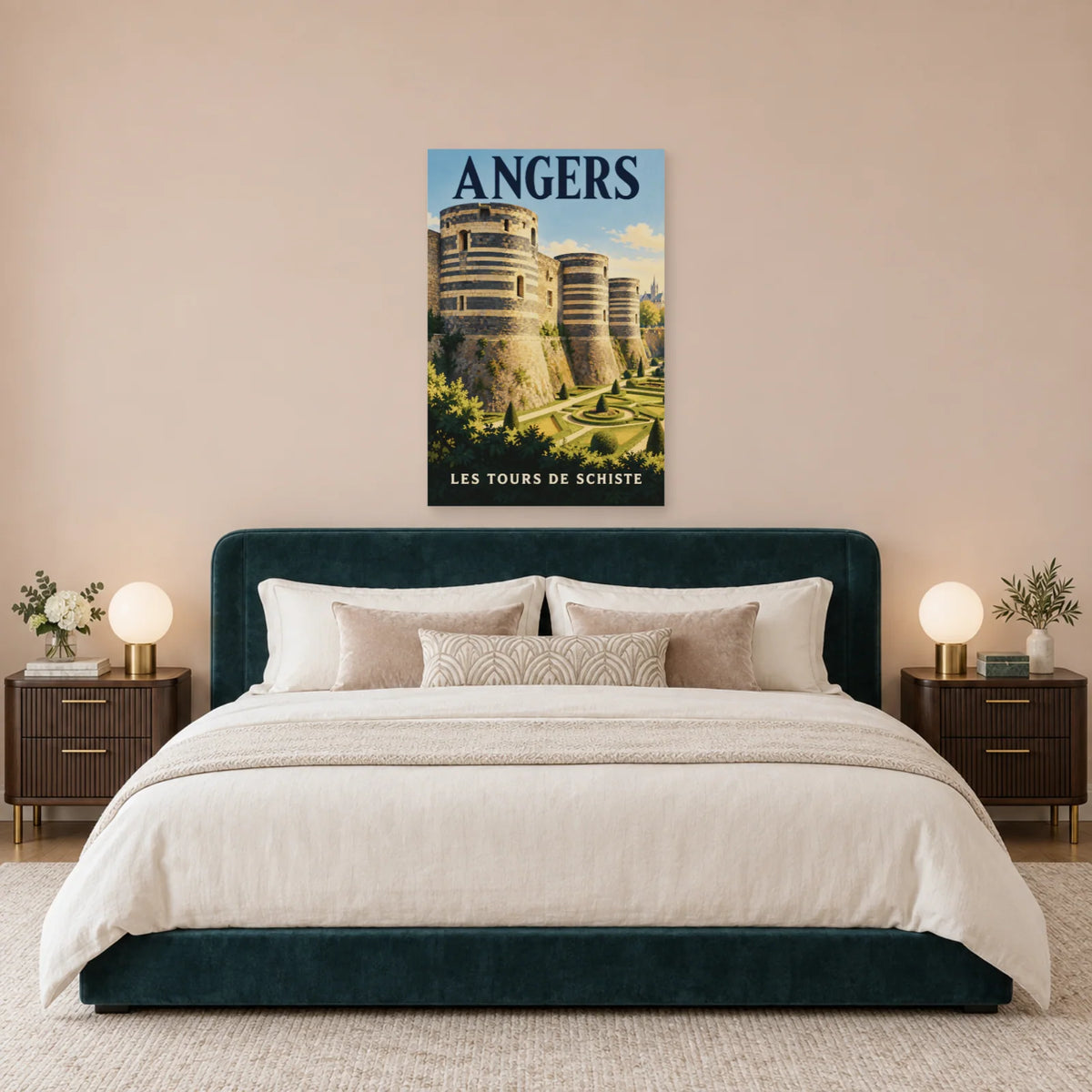 Affiche Angers - Les tours de schiste dans une chambre - Art Virtuoso