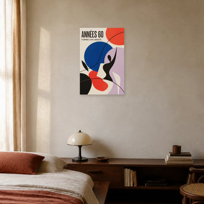 Affiche Années 60 – Formes en Liberté dans une chambre - Art Virtuoso