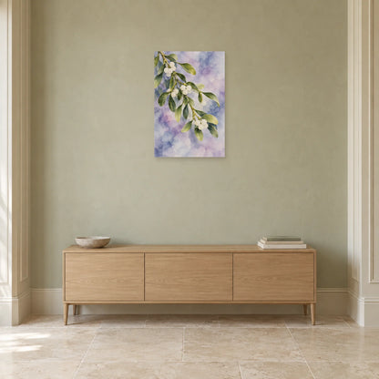 Affiche Aquarelle Gui perles d'hiver dans une entrée ou un couloir - Art Virtuoso
