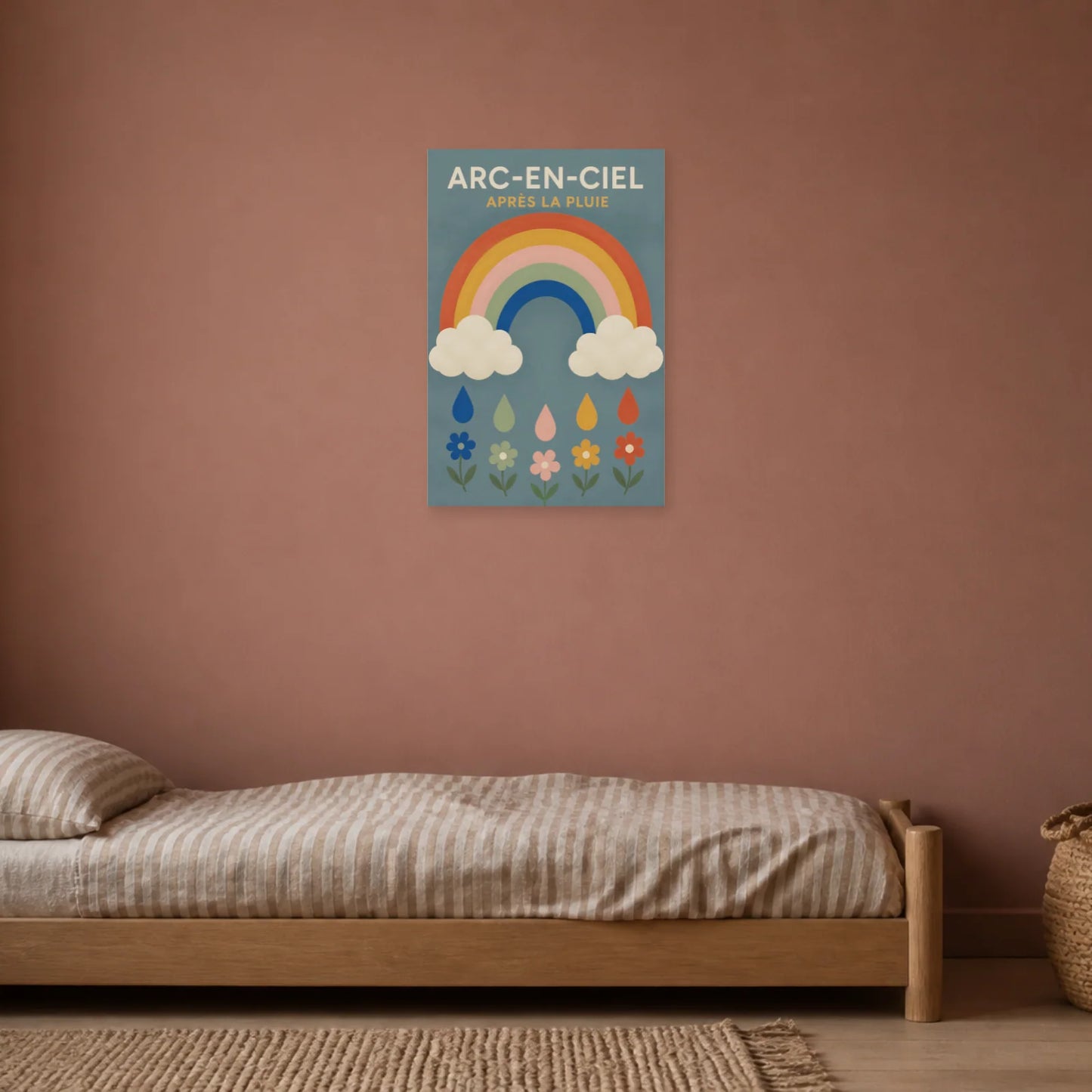 Affiche Arc-en-Ciel – Après la Pluie dans une chambre - Art Virtuoso