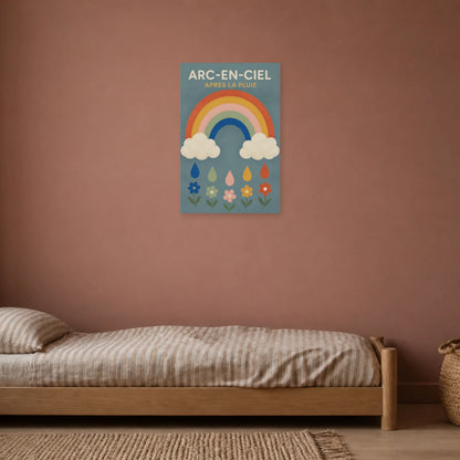 Affiche Arc-en-Ciel – Après la Pluie dans une chambre - Art Virtuoso