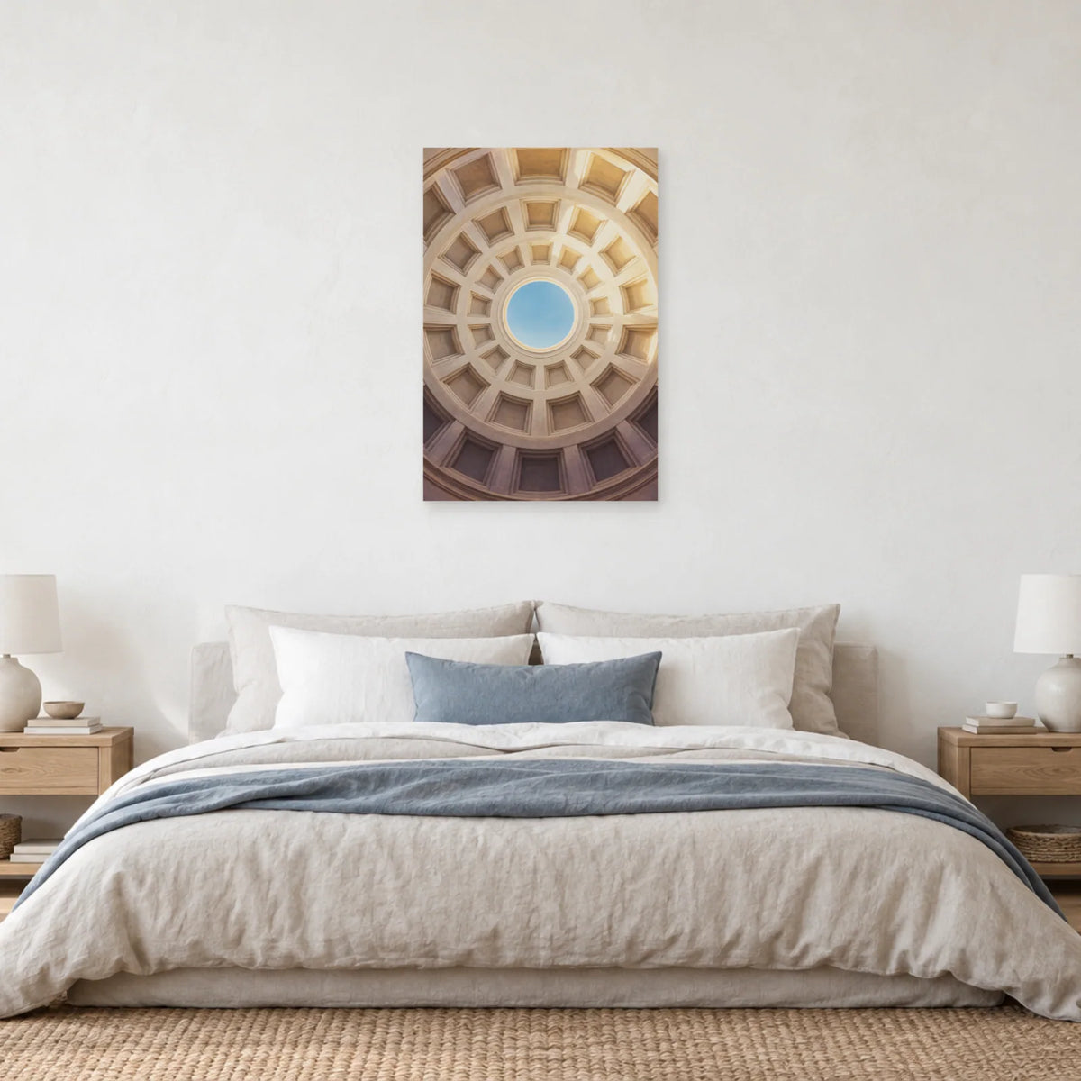 Affiche architecture coupole à caissons dans une chambre - Art Virtuoso