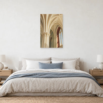 Affiche architecture voûtes nervurées dans une chambre - Art Virtuoso