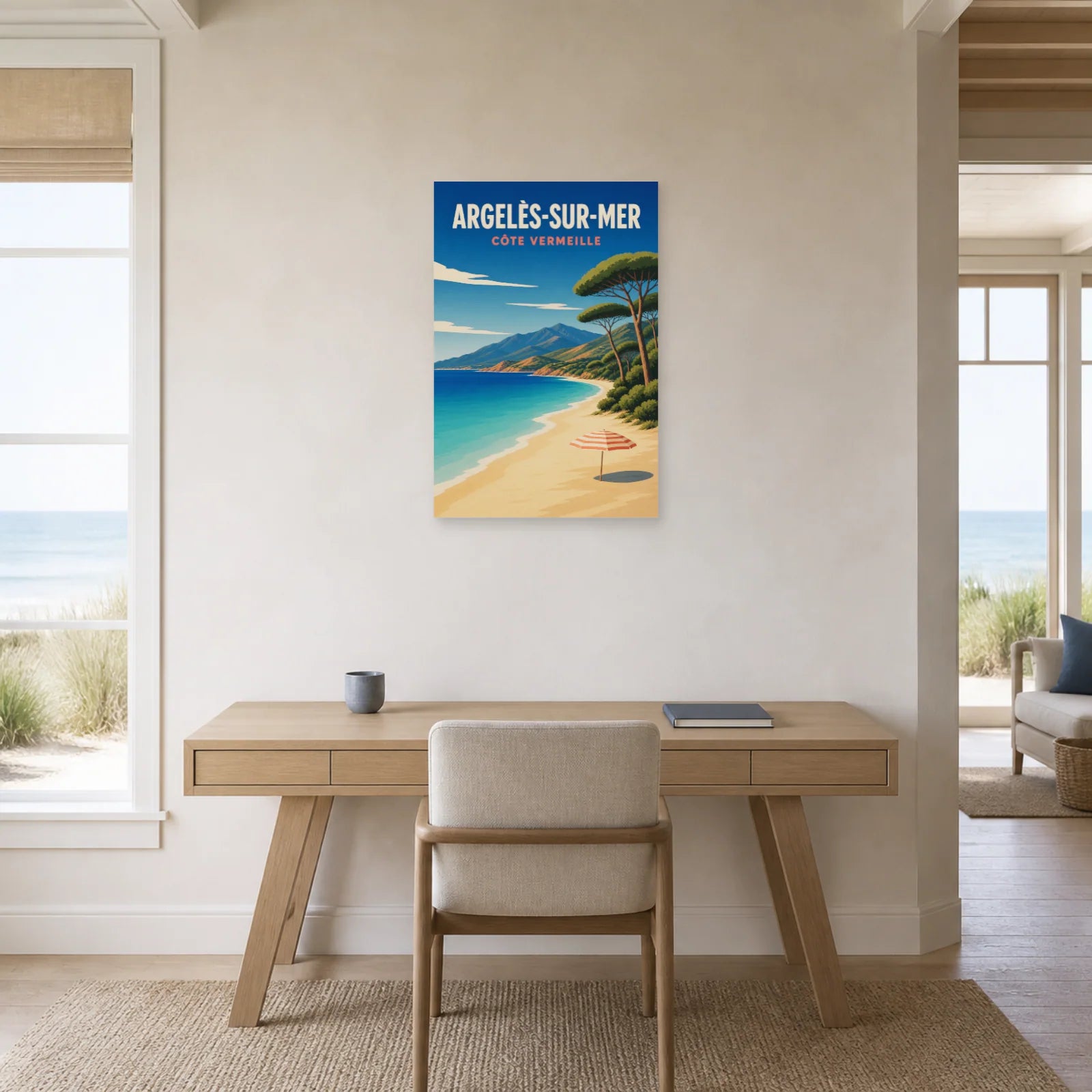 Affiche Argelès-sur-Mer – Côte Vermeille dans un bureau - Art Virtuoso