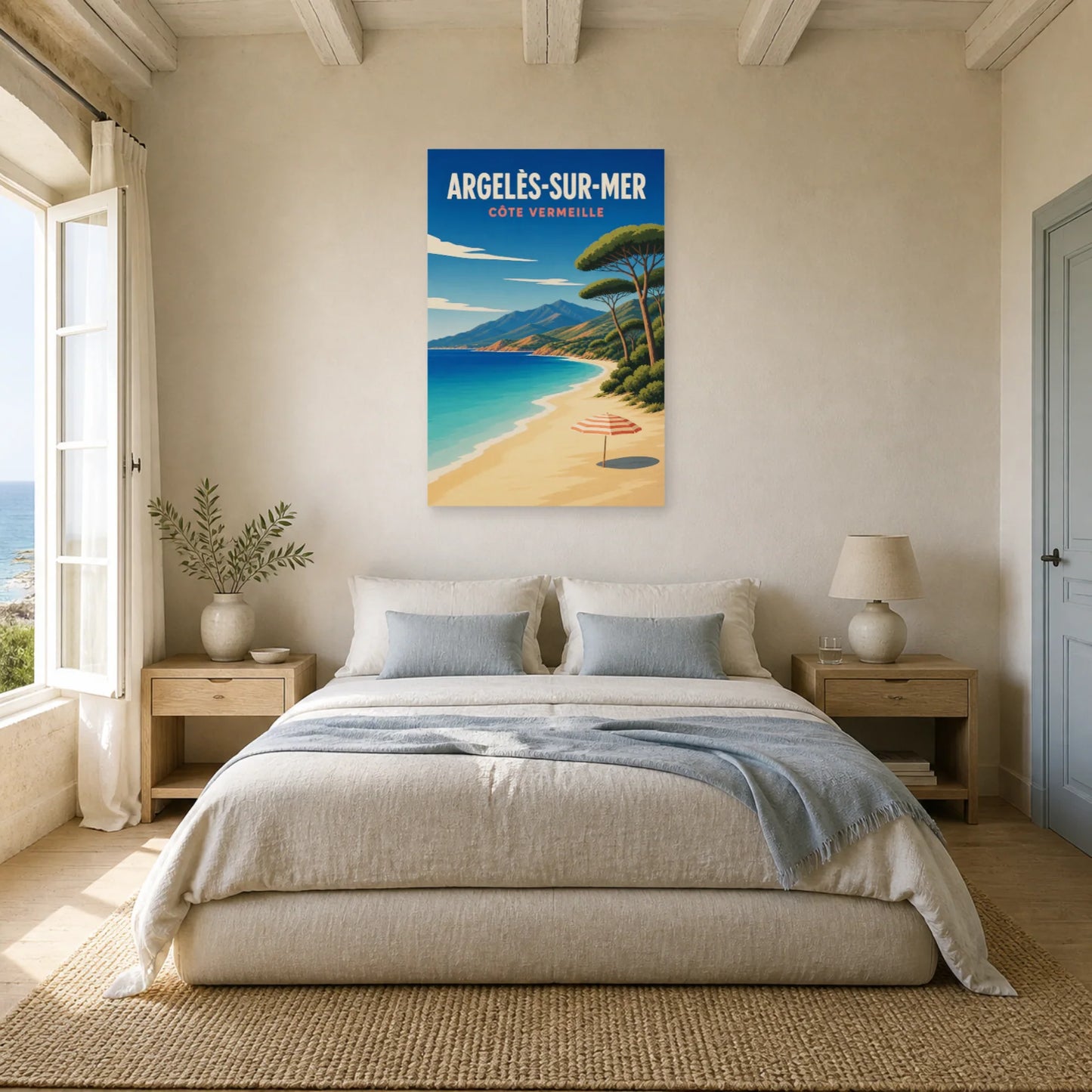 Affiche Argelès-sur-Mer – Côte Vermeille dans une chambre - Art Virtuoso
