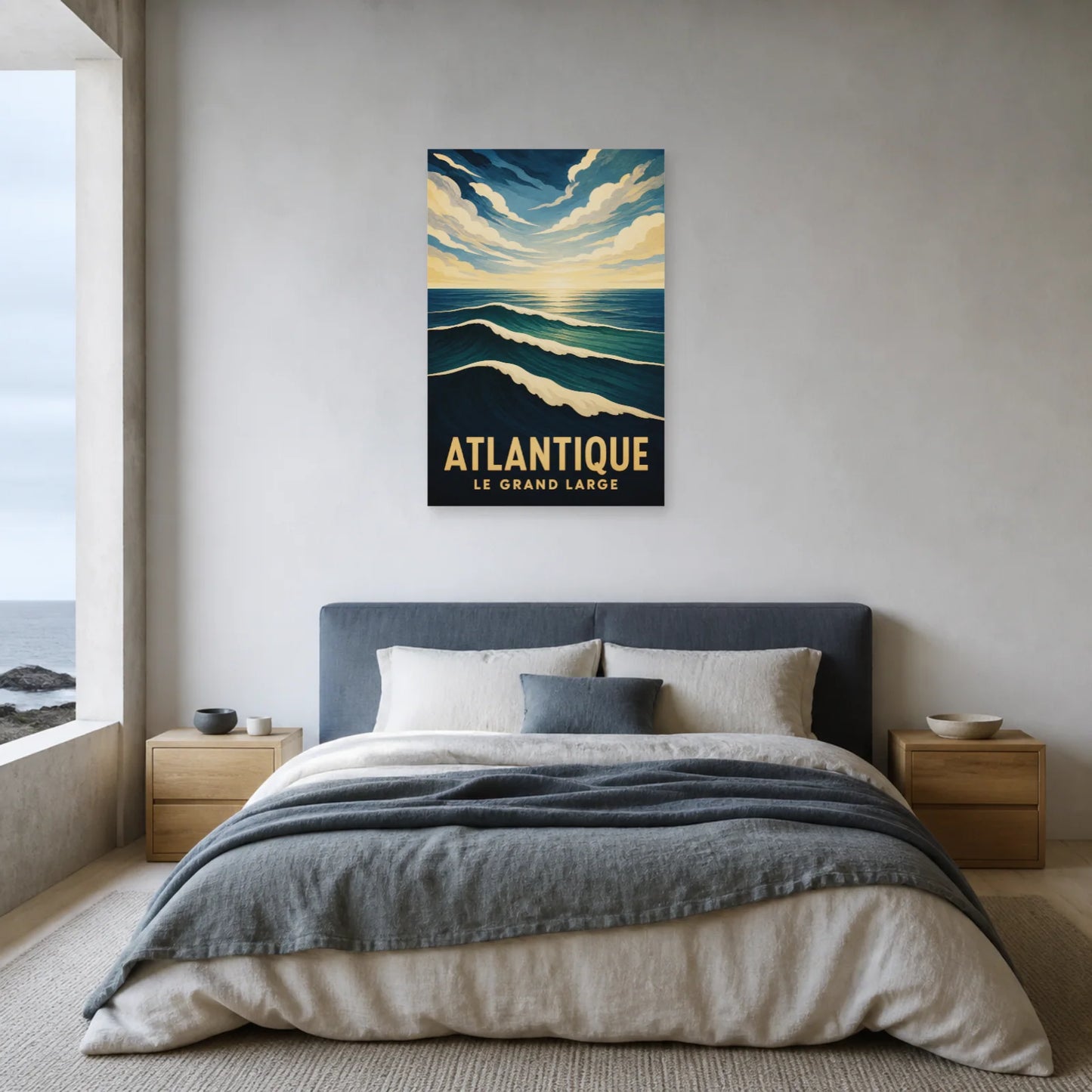 Affiche Atlantique – Le Grand Large dans une chambre - Art Virtuoso