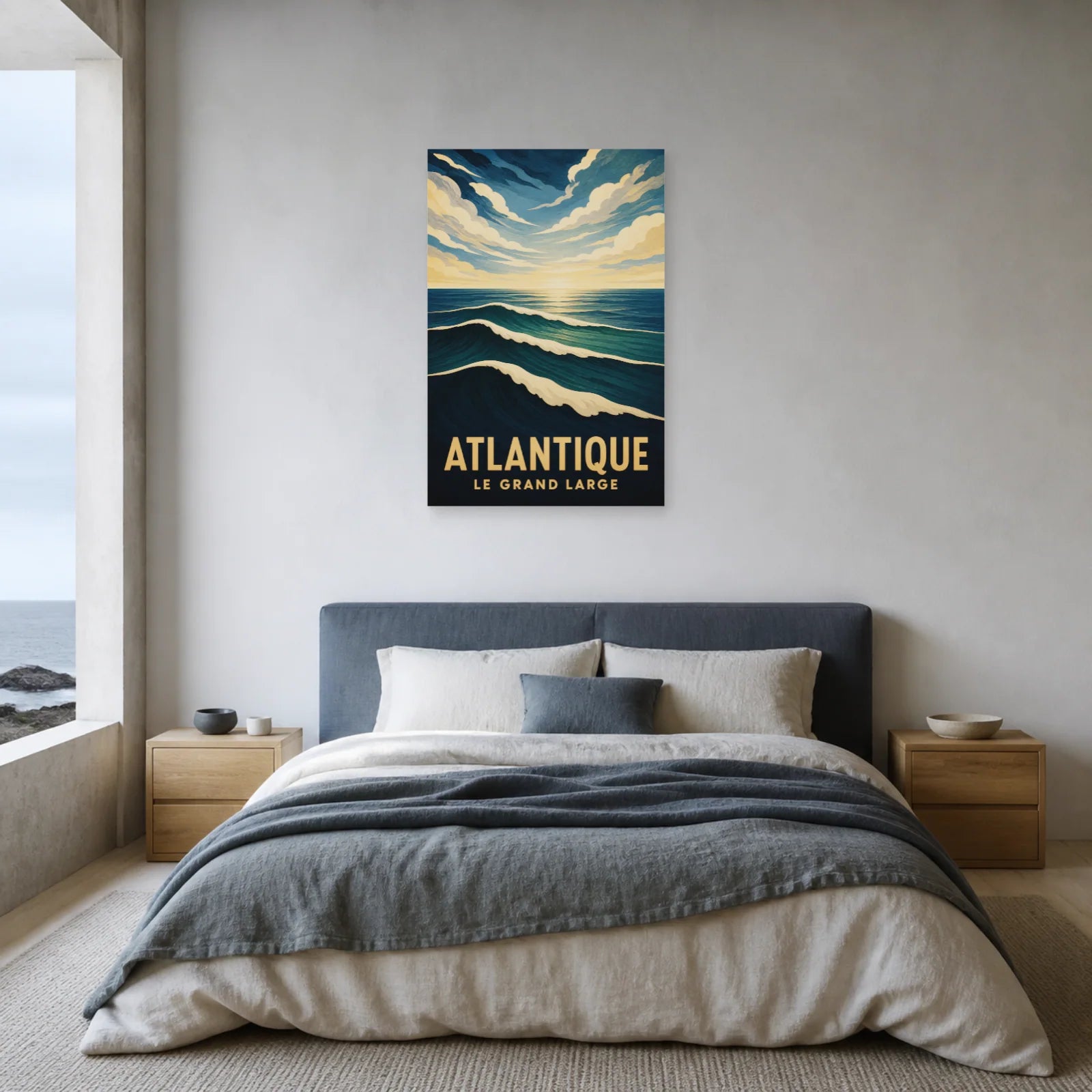 Affiche Atlantique – Le Grand Large dans une chambre - Art Virtuoso
