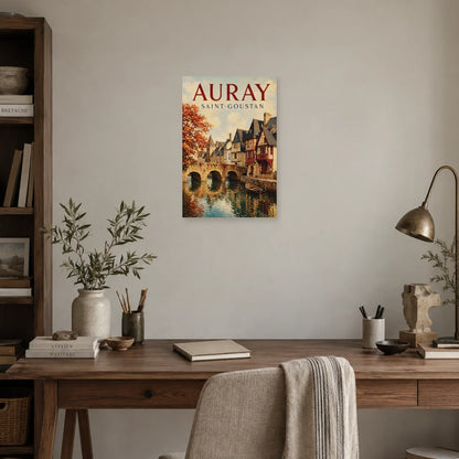 Affiche Auray - Port de Saint-Goustan dans un bureau - Art Virtuoso