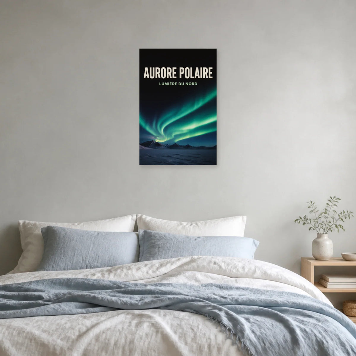Affiche Aurore Polaire – Lumière du Nord dans une chambre - Art Virtuoso