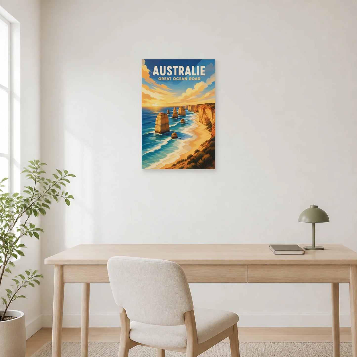 Affiche Australie – Great Ocean Road dans un bureau - Art Virtuoso
