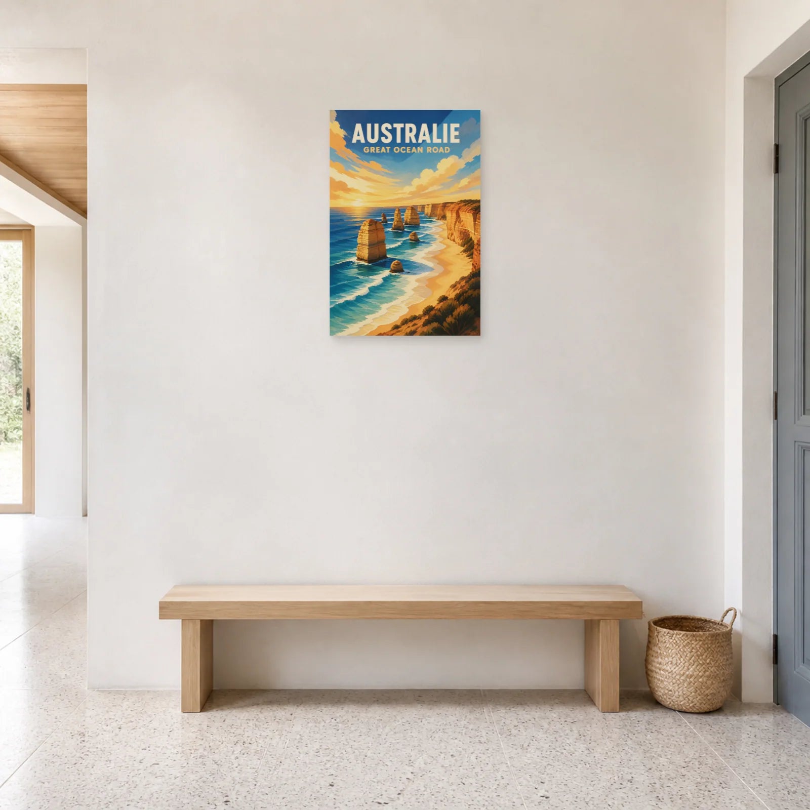 Affiche Australie – Great Ocean Road dans une entrée ou un couloir - Art Virtuoso