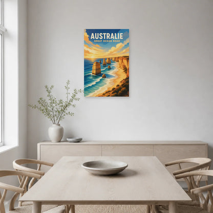 Affiche Australie – Great Ocean Road dans une salle à manger - Art Virtuoso
