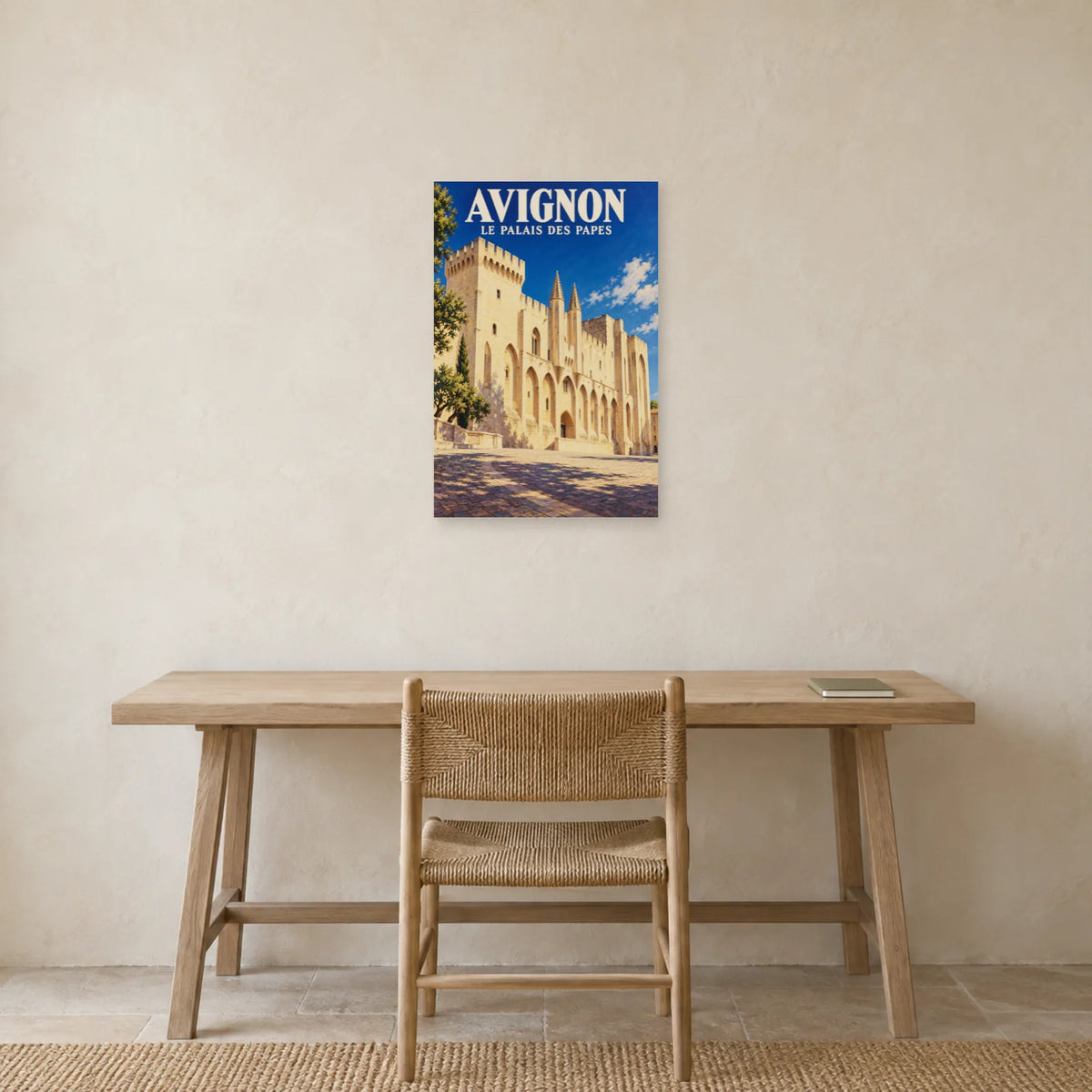 Affiche Avignon Palais des Papes dans un bureau - Art Virtuoso