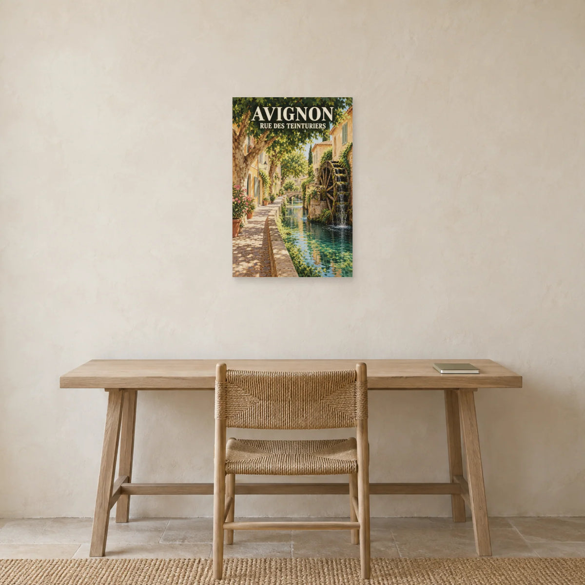 Affiche Avignon Rue des Teinturiers dans un bureau - Art Virtuoso