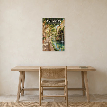 Affiche Avignon Rue des Teinturiers dans un bureau - Art Virtuoso