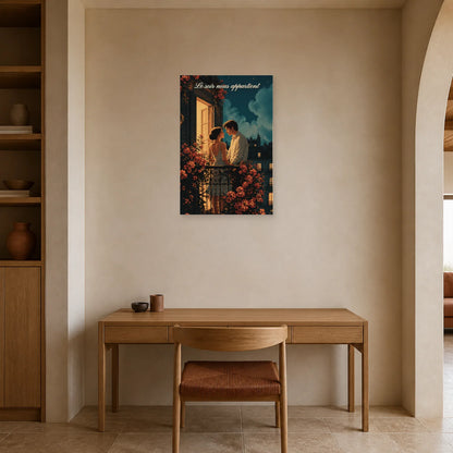 Affiche Le soir nous appartient - Rendez-vous au balcon dans un bureau - Art Virtuoso