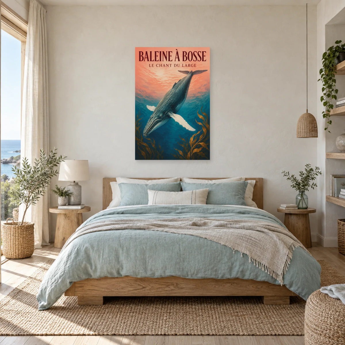 Affiche Baleine à bosse - Le chant du large dans une chambre - Art Virtuoso