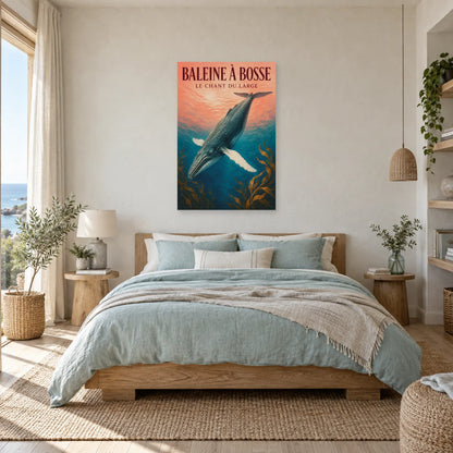 Affiche Baleine à bosse - Le chant du large dans une chambre - Art Virtuoso