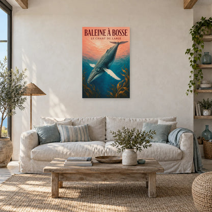 Affiche Baleine à bosse - Le chant du large dans un salon - Art Virtuoso