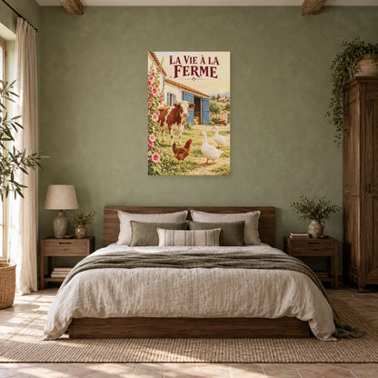 Affiche Basse-cour - La vie à la ferme dans une chambre - Art Virtuoso