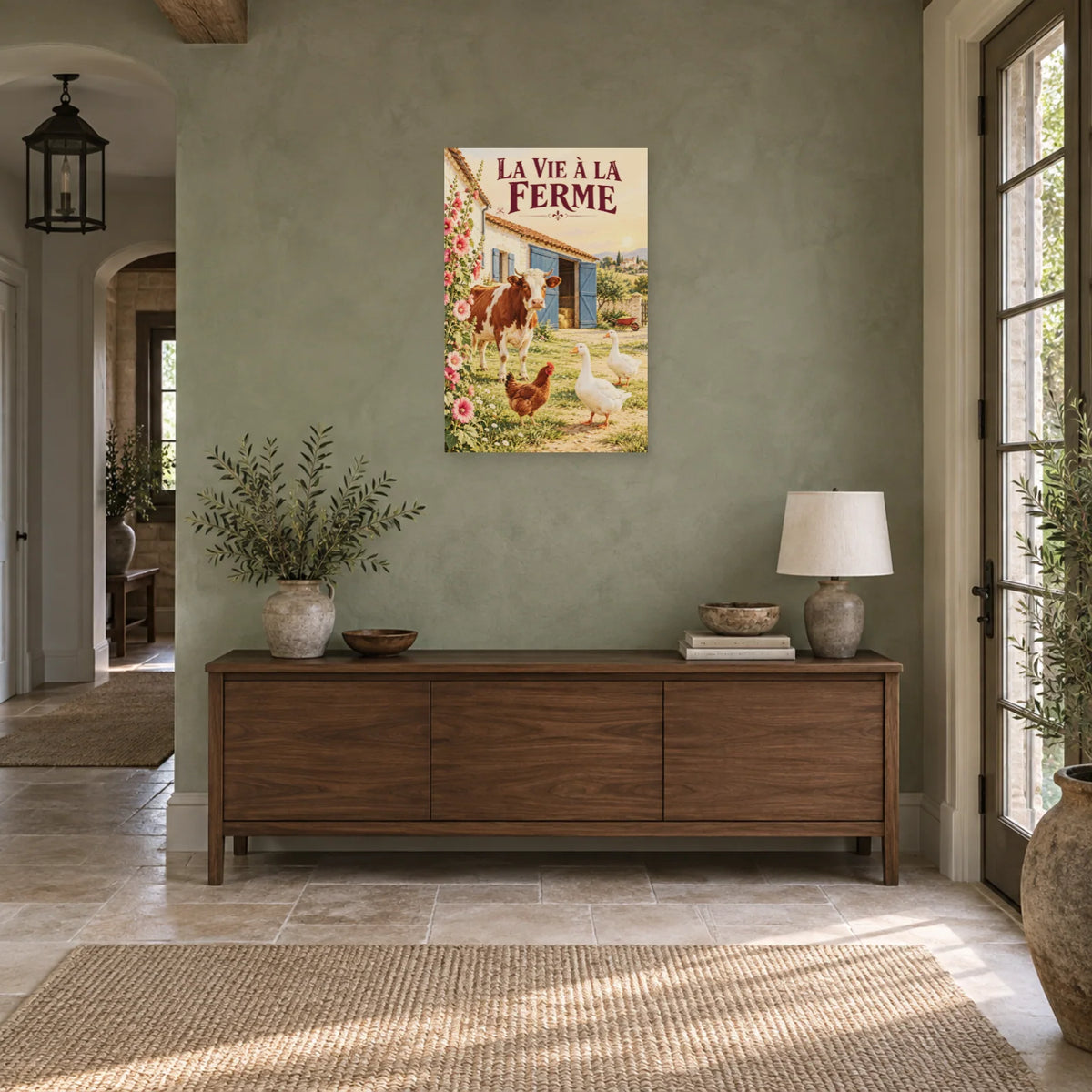 Affiche Basse-cour - La vie à la ferme dans une entrée ou un couloir - Art Virtuoso