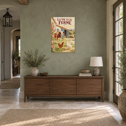 Affiche Basse-cour - La vie à la ferme dans une entrée ou un couloir - Art Virtuoso