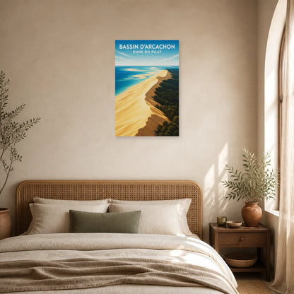 Affiche Bassin d’Arcachon – Dune du Pilat dans une chambre - Art Virtuoso